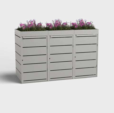 Mülltonnenbox 3er