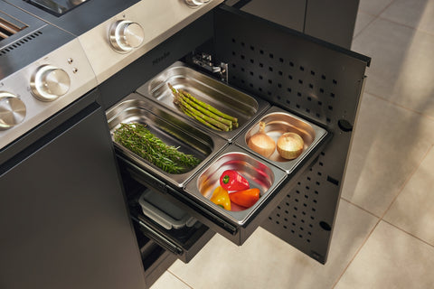 Miele PrepManager : Ensemble de plats de cuisson et de conservation pour tiroirs de taille S