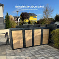 BIO Stefan kutija za kante za smeće u kombinaciji s Holzmichl za 3x120l i 1x240l kante.