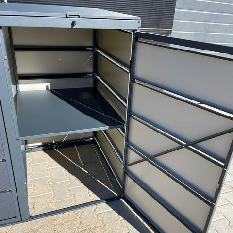 Specialist shelf BIO Stefan shelf storage space wheelie bin box