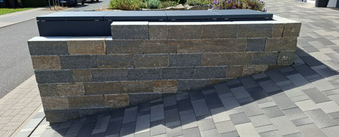 Garbage bin box Stahlfred 4 boxes - Combination 120L &amp; 240L in Anthracite
