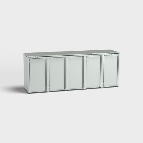 Stahlfred 5-bin Wheelie Bin Storage Box